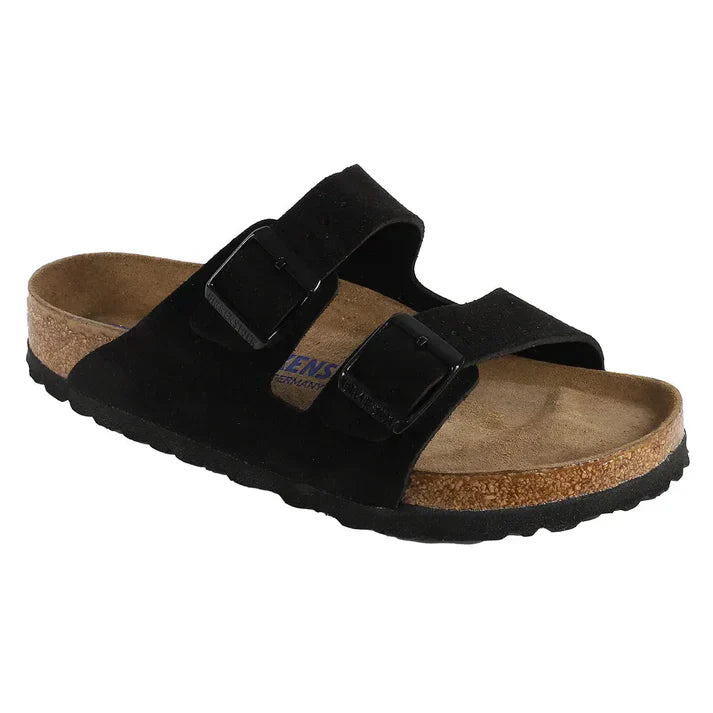 Birkenstock Arizona Soft Footbed Suede Leather Sandal - Regular/Wide Fit