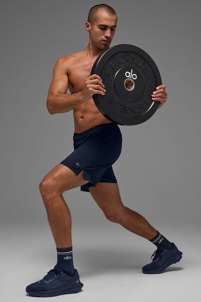 5" Traction Running Short - Navy