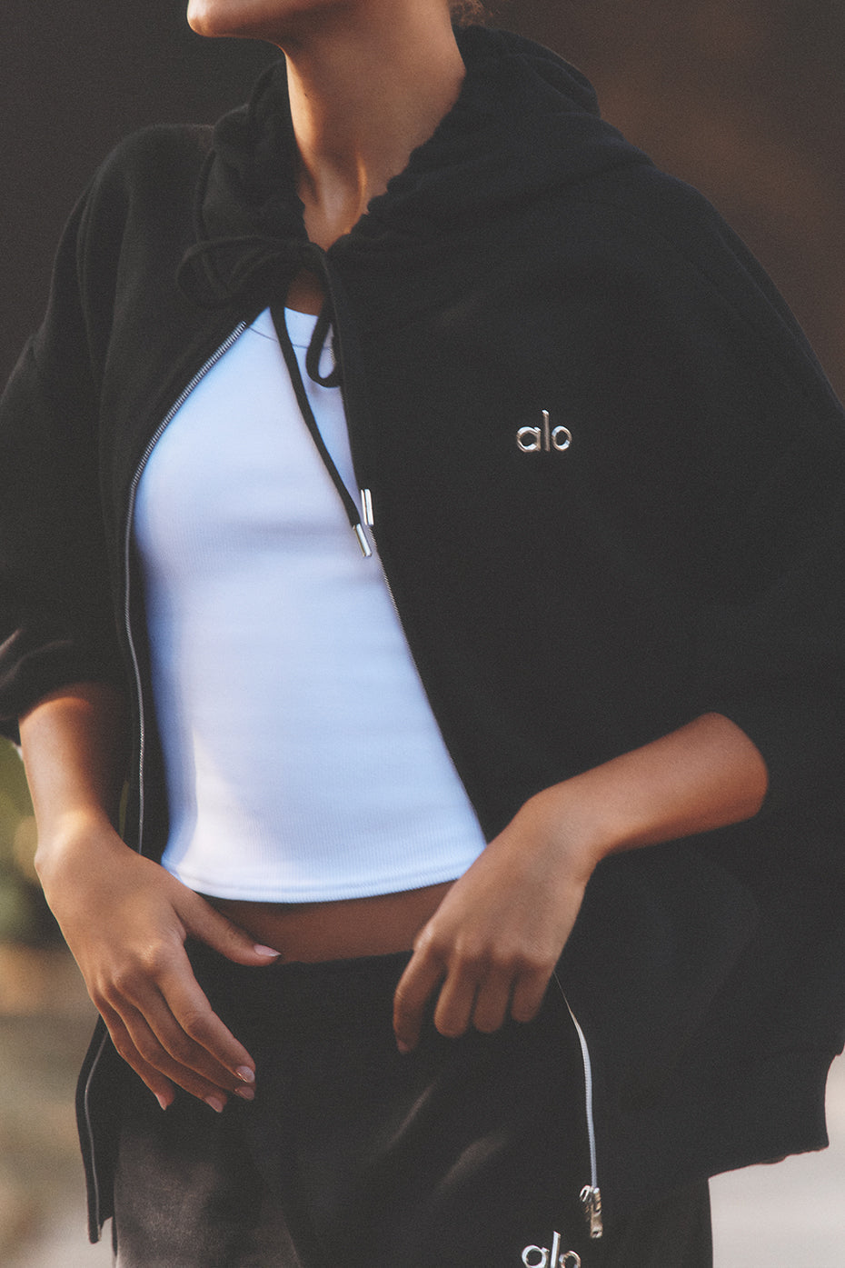 Accolade Full Zip Hoodie - Black